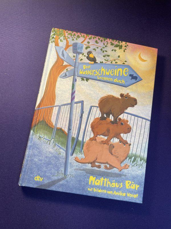 Cover: Mattäus Bär: Drei Wasserschweine brennen durch